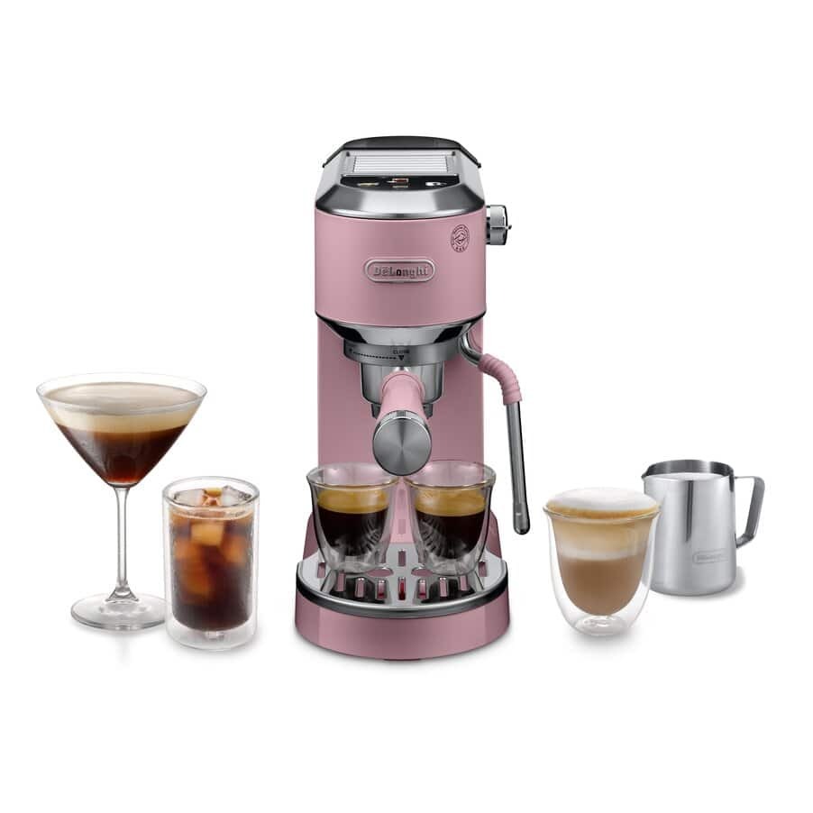 Delonghi Dedica Duo Coffee Machine | EC890.PK | Pink